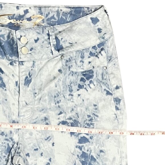 Seven7 Women's Sz 10 High Waist Bleach Wash Tie Dye Jeans Y2K Streetwear Denim - Picture 7 of 15